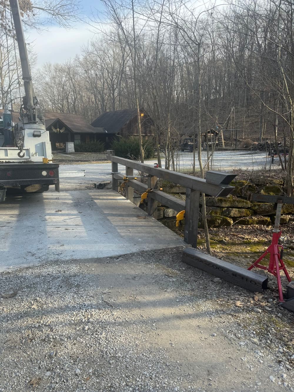 Gallery photos for Steel Bridge Guardrail Fabrication and Install in Defiance MO: Image #2