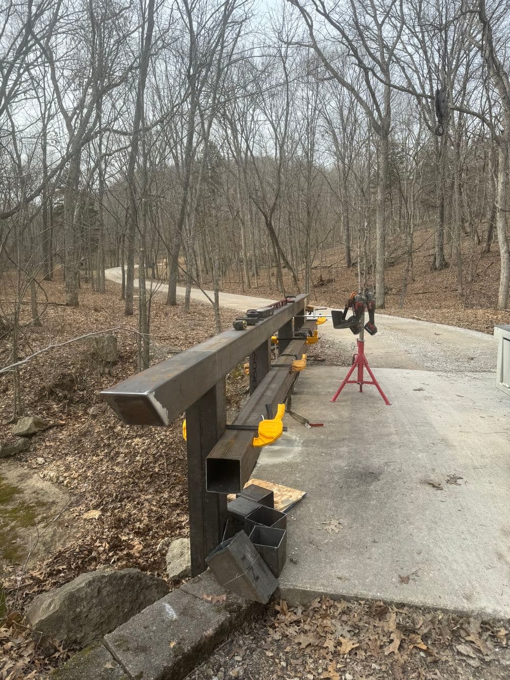 Gallery photos for Steel Bridge Guardrail Fabrication and Install in Defiance MO: Image #1