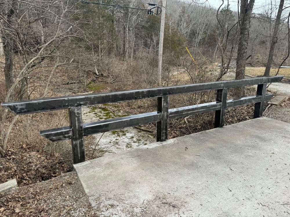 Gallery photos for Steel Bridge Guardrail Fabrication and Install in Defiance MO: Image #4