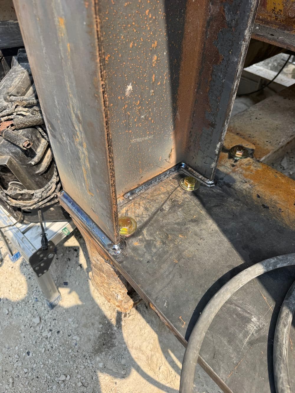Gallery photos for Custom Feeder Hopper Fabrication from a Haul Truck Bed: Image #6