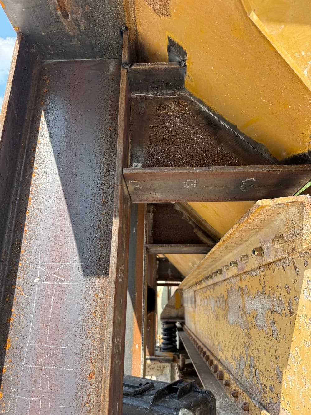 Gallery photos for Custom Feeder Hopper Fabrication from a Haul Truck Bed: Image #5