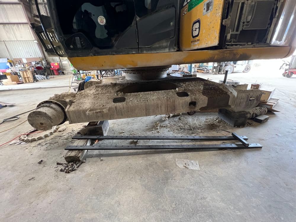 Project Excavator Track Frame Rebuild Instead of Full Replacement image