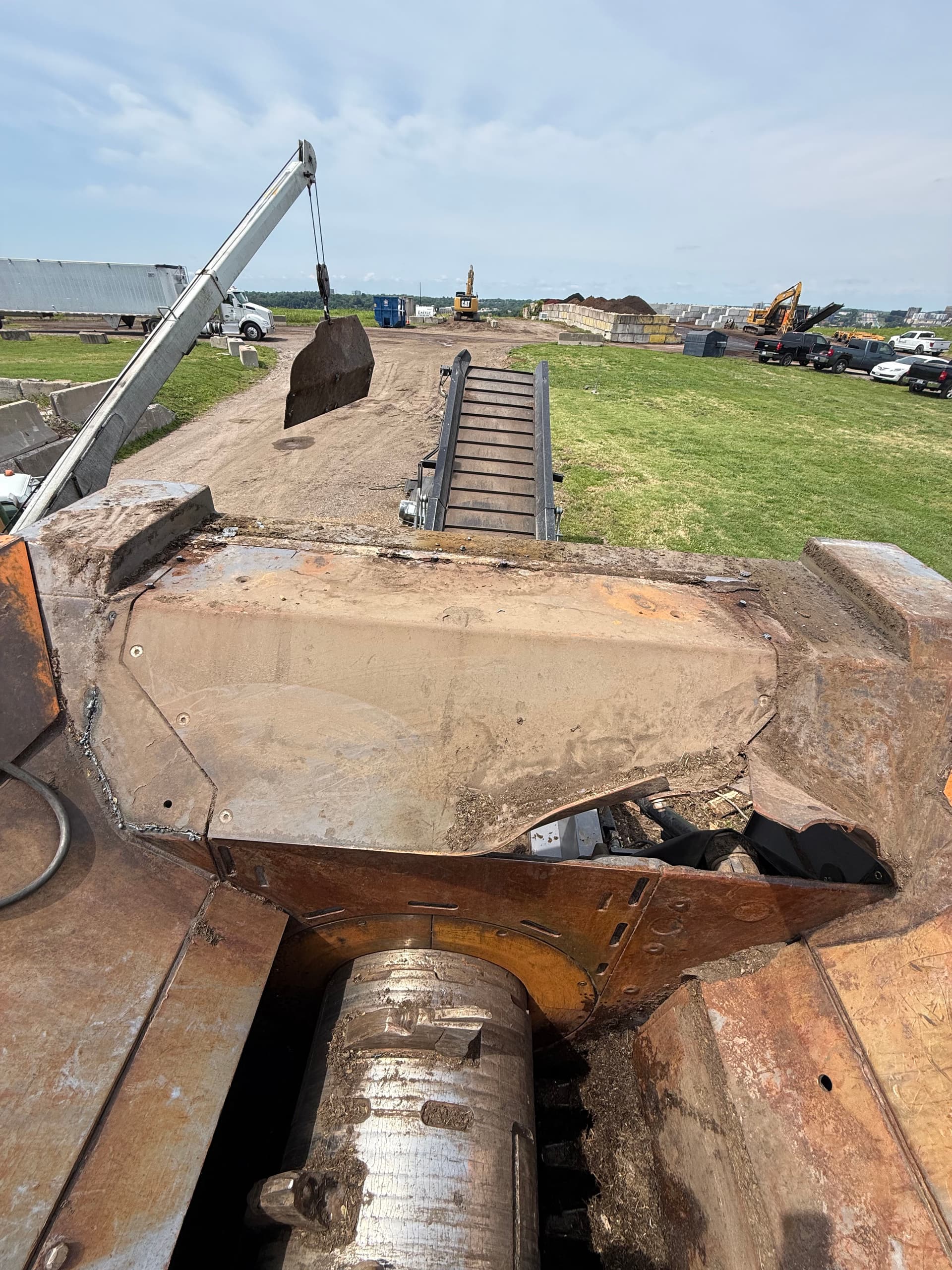 Gallery photos for Doppstadt Grinder Door Fabricated From Scratch After Catastrophic Damage: Image #1