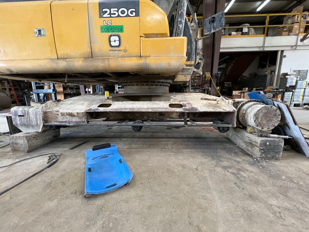 Gallery photos for Excavator Track Frame Rebuild Instead of Full Replacement: Image #2
