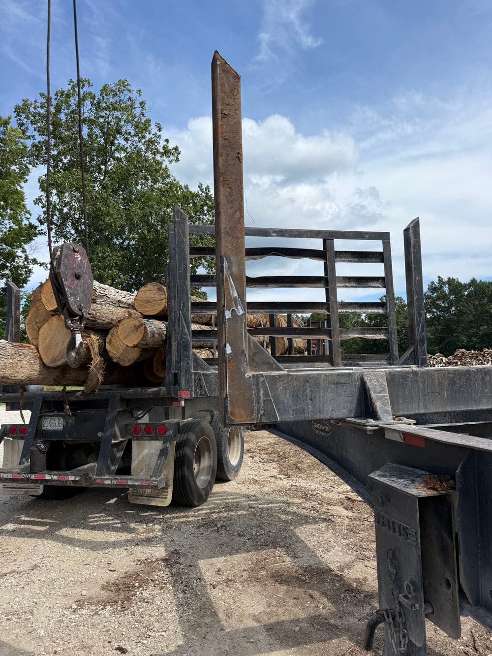 Gallery photos for Log Trailer Bunk Upright Repair in Innsbrook Missouri: Image #4
