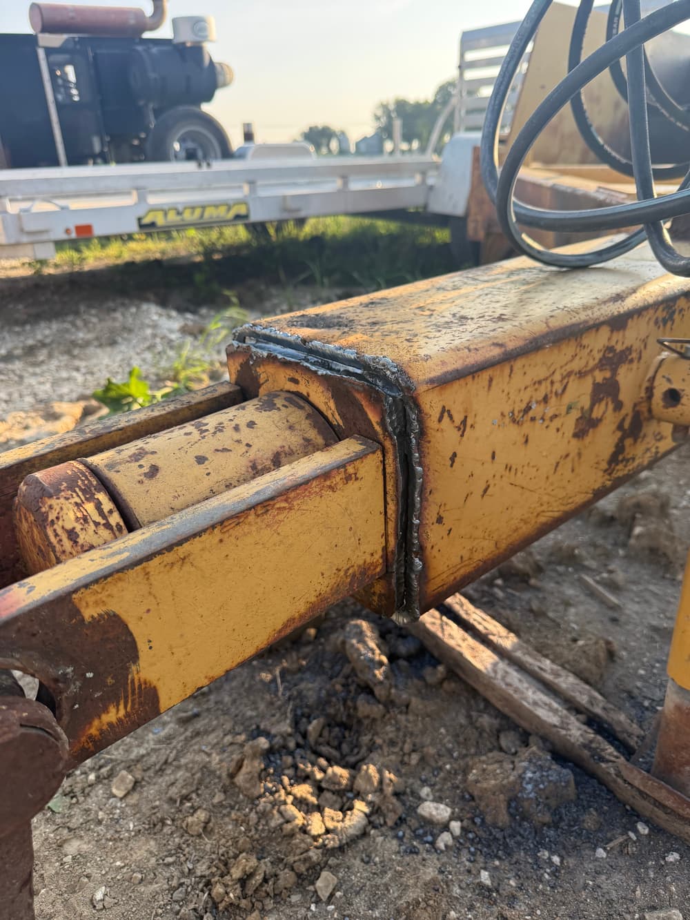 Gallery photos for Worn Out Equipment Hitch Gouged Off and Rewelded in O'Fallon: Image #1